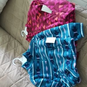 2 Micro Fleece Quarter Zip Girls Tops size S (7)